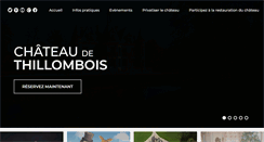 Desktop Screenshot of chateau-thillombois.com